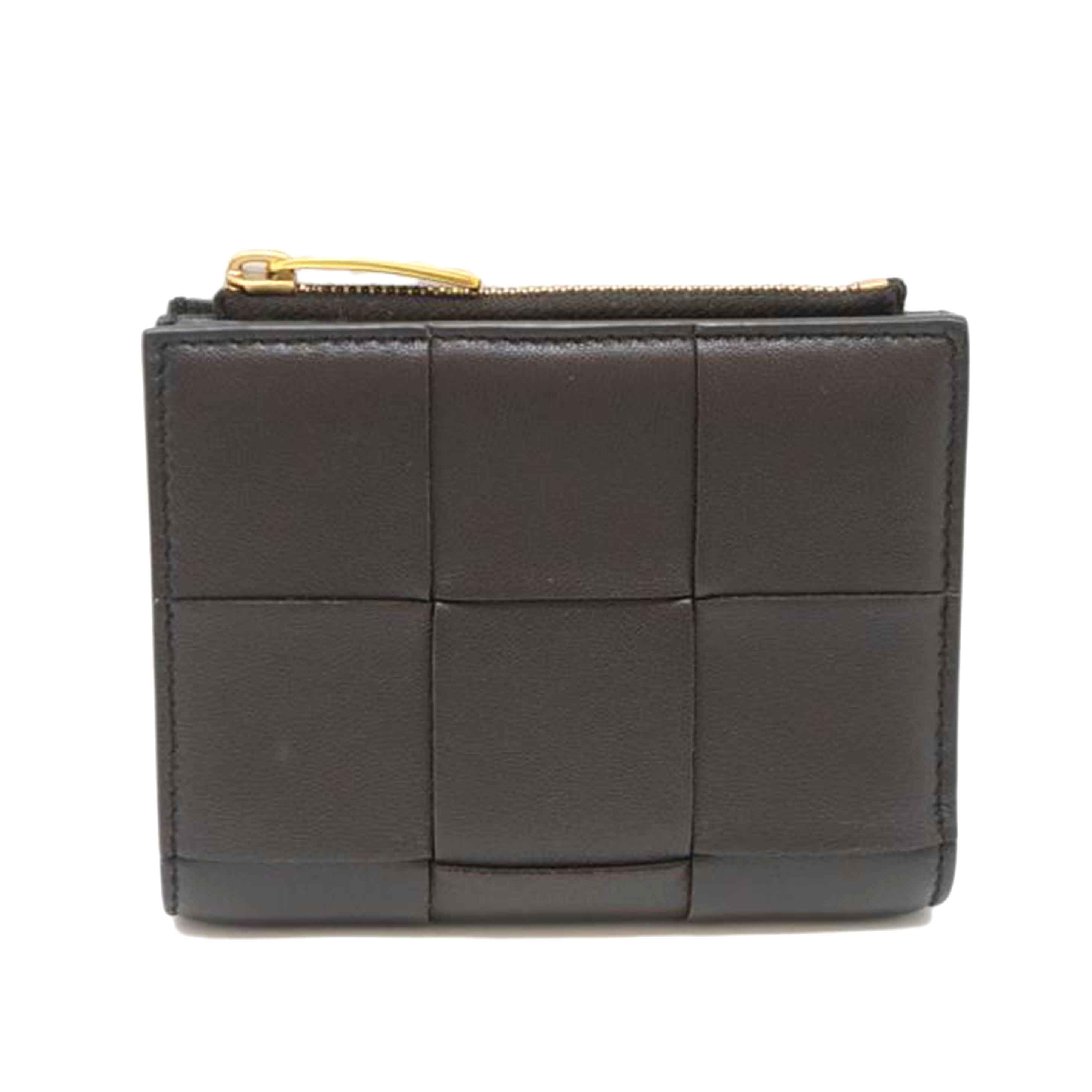 ＢＯＴＴＥＧＡ　ＶＥＮＥＴＡ BOTTEGA　VENETA/マキシイントレチャート二つ折り財布／ダークブラウン//P02322921P/Aランク/09