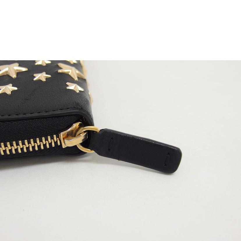 ＪＩＭＭＹ　ＣＨＯＯ ジミーチュウ/カーナビースタッズ／ラウンドファスナー長財布／ブラック/J000108867001//ABランク/04