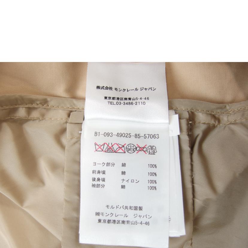 ＭＯＮＣＬＥＲ/ＭＯＮＣＬＥＲ　ＢＡＶＡＲＥＬＬＥ　ＧＩＵＢＢＯＴＴＯ　スプリングコート　ベージュ　サイズ０/B1093490258557063//ABランク/83
