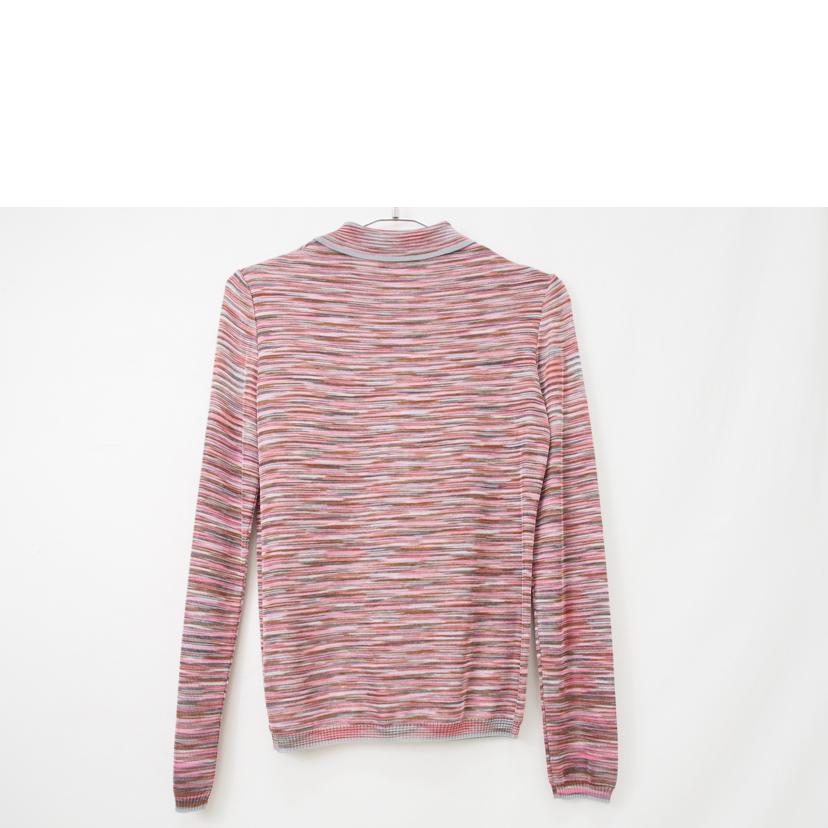 ＭＩＳＳＯＮＩ　長袖ポロシャツ　ピンク混合 ミッソーニ/ＭＩＳＳＯＮＩ　長袖ポロシャツ　ピンク混合//ABランク/78