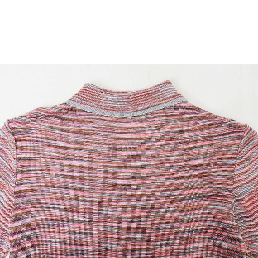 ＭＩＳＳＯＮＩ　長袖ポロシャツ　ピンク混合 ミッソーニ/ＭＩＳＳＯＮＩ　長袖ポロシャツ　ピンク混合//ABランク/78