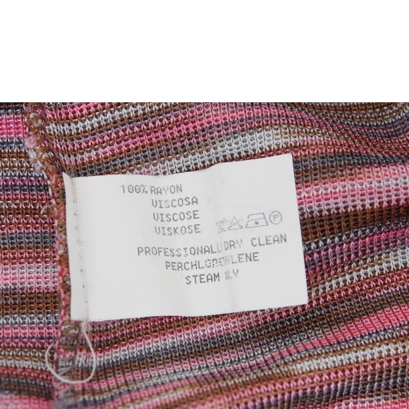 ＭＩＳＳＯＮＩ　長袖ポロシャツ　ピンク混合 ミッソーニ/ＭＩＳＳＯＮＩ　長袖ポロシャツ　ピンク混合//ABランク/78
