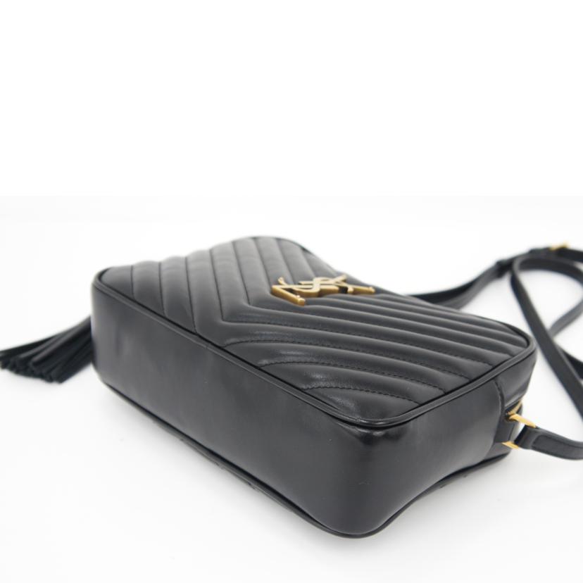 SAINT LAURENT ｻﾝﾛｰﾗﾝ YSL Vステッチ レザーショルダー