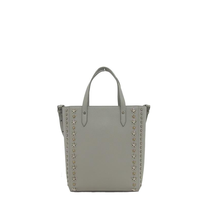 JIMMY CHOO ショルダーバッグ 2WAYグレー グレージュ レザー レディース