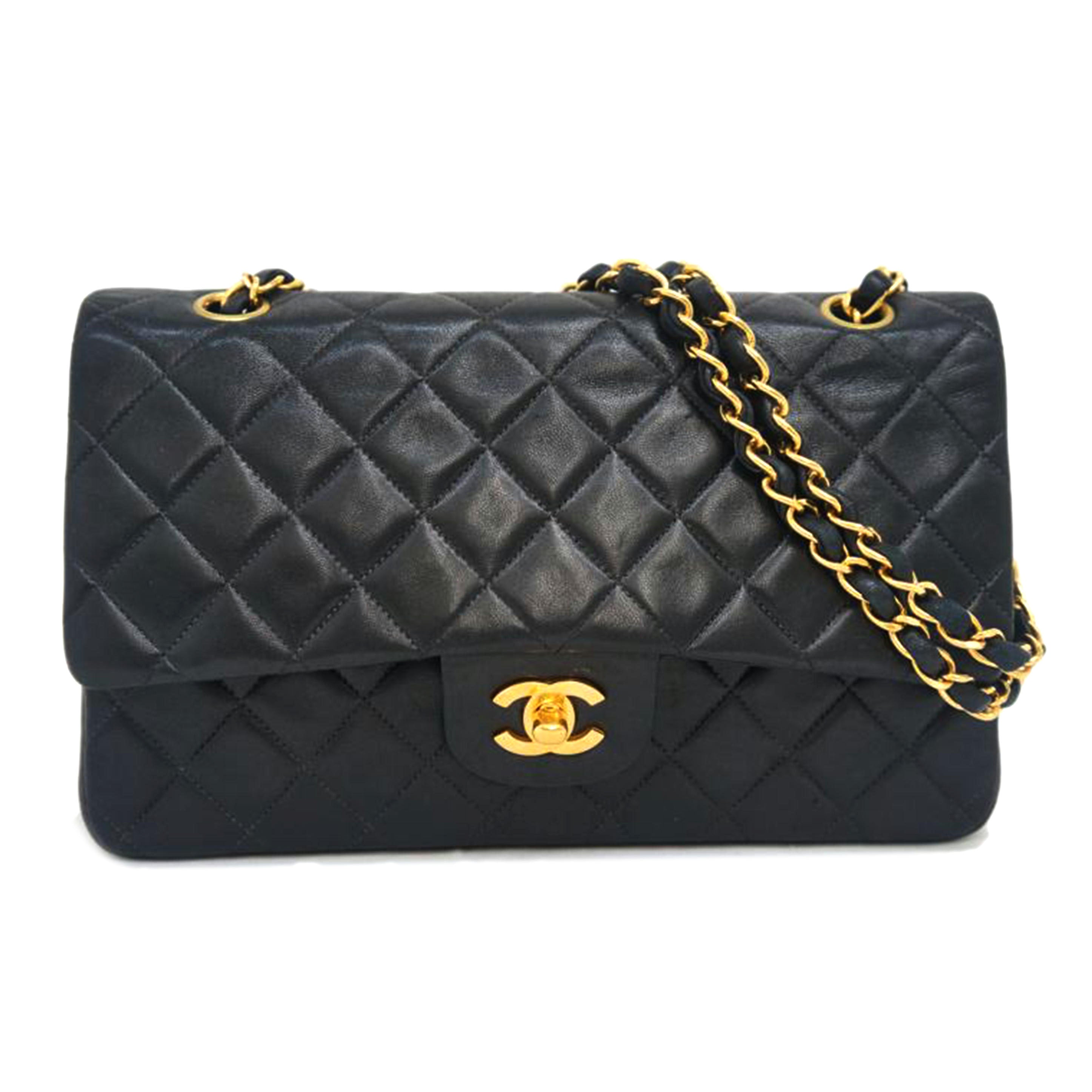 ＣＨＡＮＥＬ シャネル/マトラッセＷフラップチェーン／ラムスキン／黒/A01112//4179925/Bランク/09