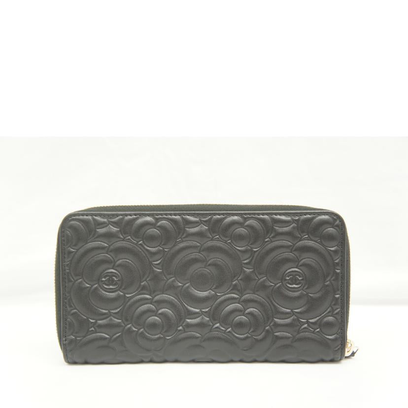 ＣＨＡＮＥＬ シャネル/カメリアエンボスジッパー財布/A82281//31437521/Aランク/05