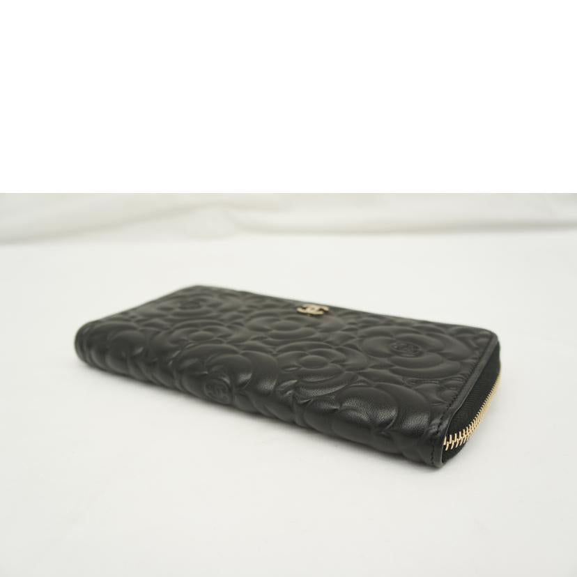ＣＨＡＮＥＬ シャネル/カメリアエンボスジッパー財布/A82281//31437521/Aランク/05