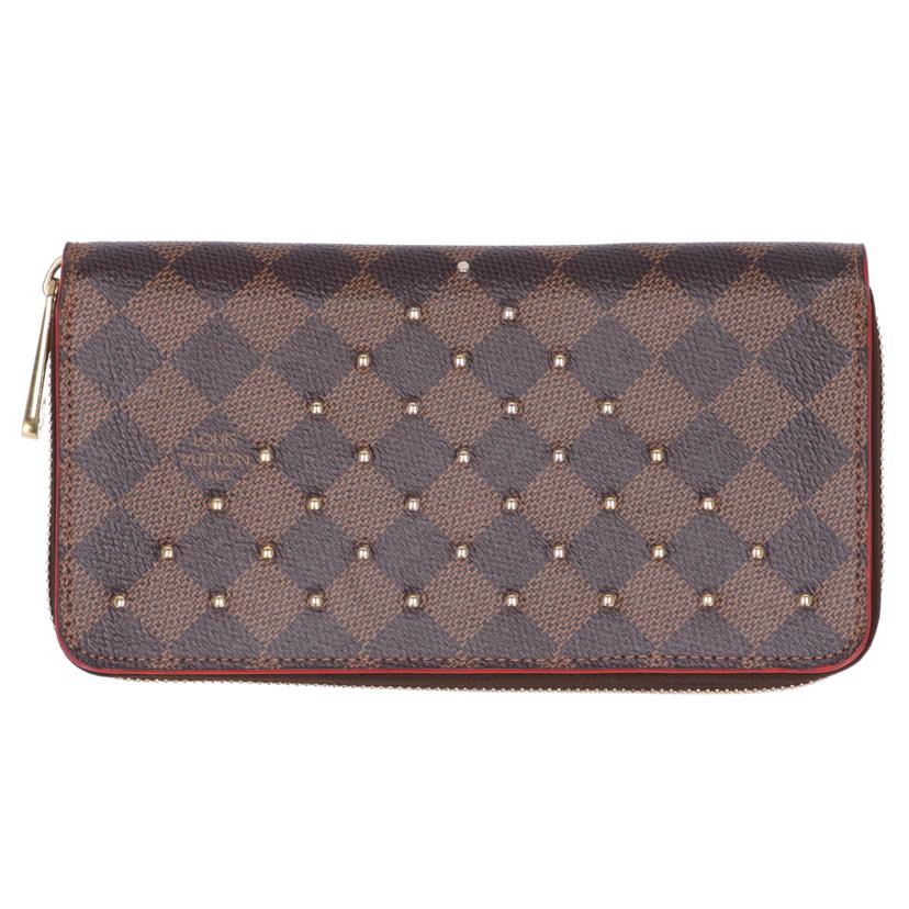 ＬＯＵＩＳＶＵＩＴＴＯＮ ルイヴィトン/スタッズ／ジッピー・ウォレット／ダミエ／エベヌ/N60122//MI2***/ABランク/75