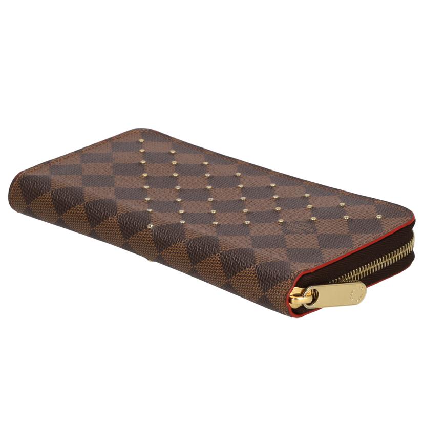 ＬＯＵＩＳＶＵＩＴＴＯＮ ルイヴィトン/スタッズ／ジッピー・ウォレット／ダミエ／エベヌ/N60122//MI2***/ABランク/75