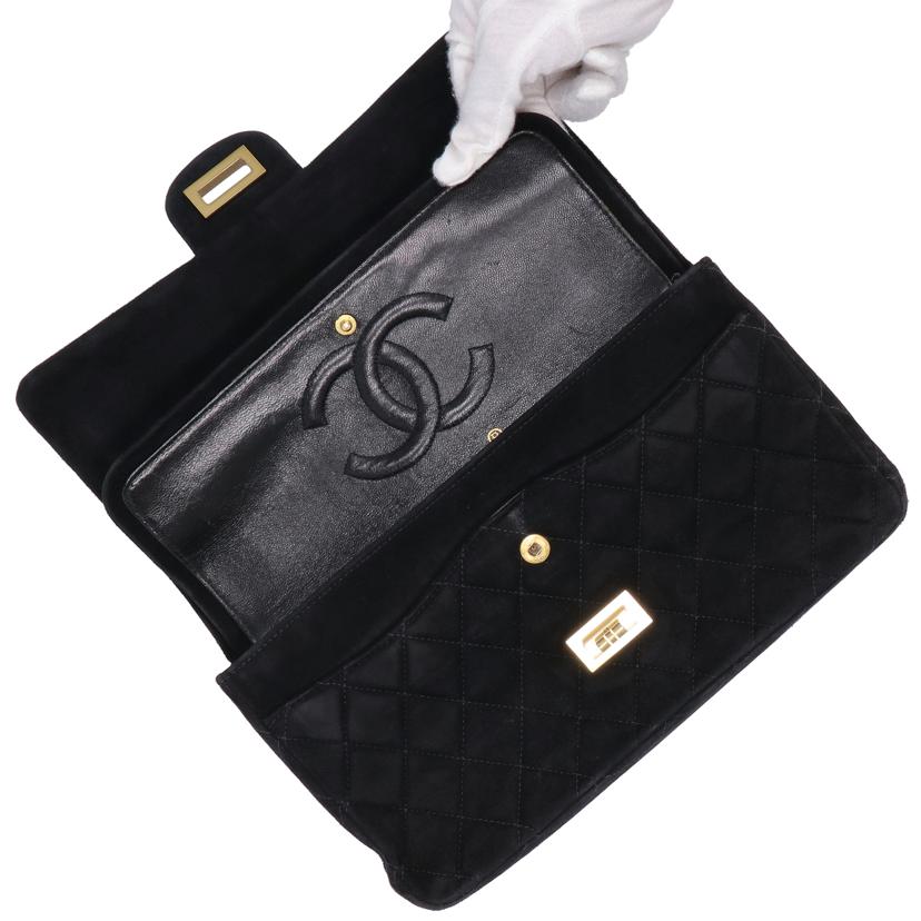 ＣＨＡＮＥＬ シャネル　ハンドバッグ　レディース/２．５５ベロアＷフラップチェーンショルダー//546****/ABランク/75
