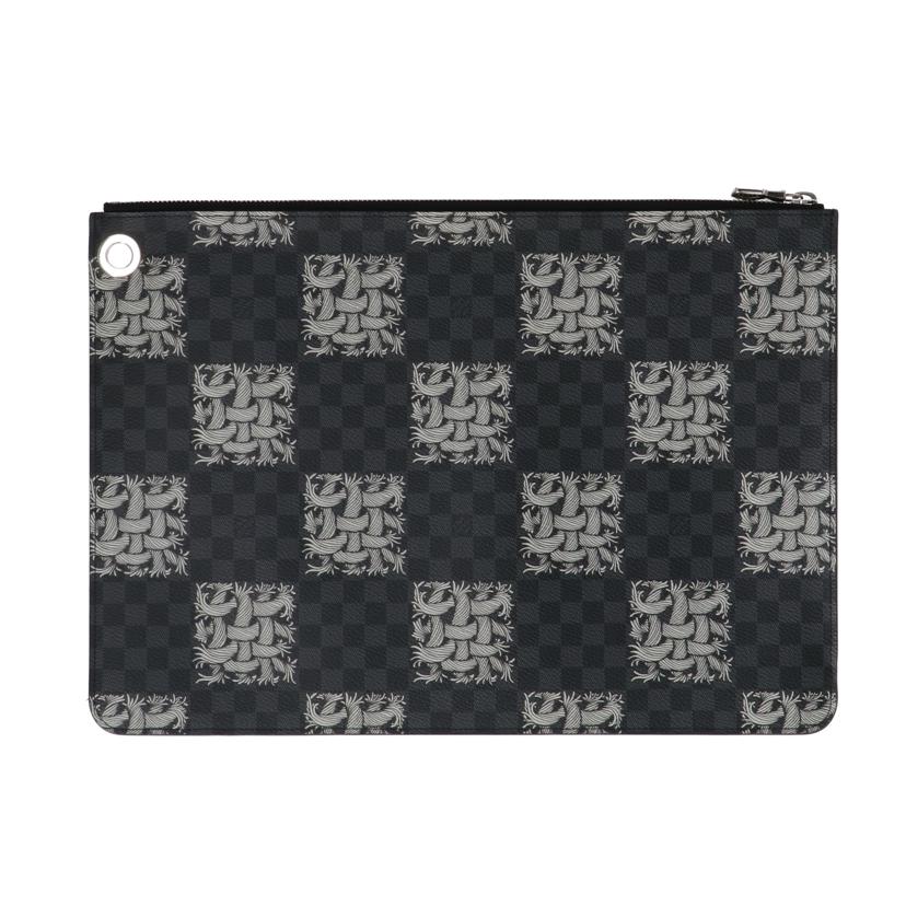 ＬＶ ルイヴィトン　セカンドバッグ　ダミエ・グラフィット　クラッチバッグ ハンドバッグ 書類鞄/ポシェット・ジュールＧＭ／ダミエ／クリストファー・ネメス/M61232//MI2***/Aランク/75