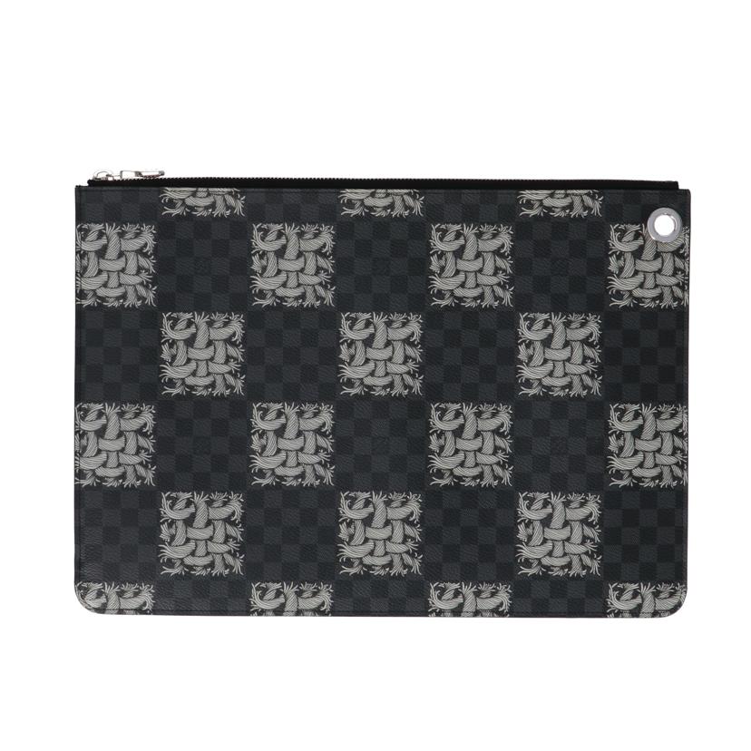 ＬＶ ルイヴィトン　セカンドバッグ　ダミエ・グラフィット　クラッチバッグ ハンドバッグ 書類鞄/ポシェット・ジュールＧＭ／ダミエ／クリストファー・ネメス/M61232//MI2***/Aランク/75