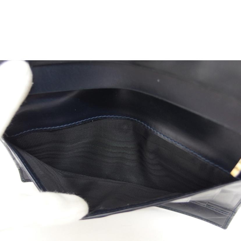 Ｆｅｒｒａｇａｍｏ フェラガモ/ガンチーニ／二つ折り長財布／ネイビー//222***/Bランク/04