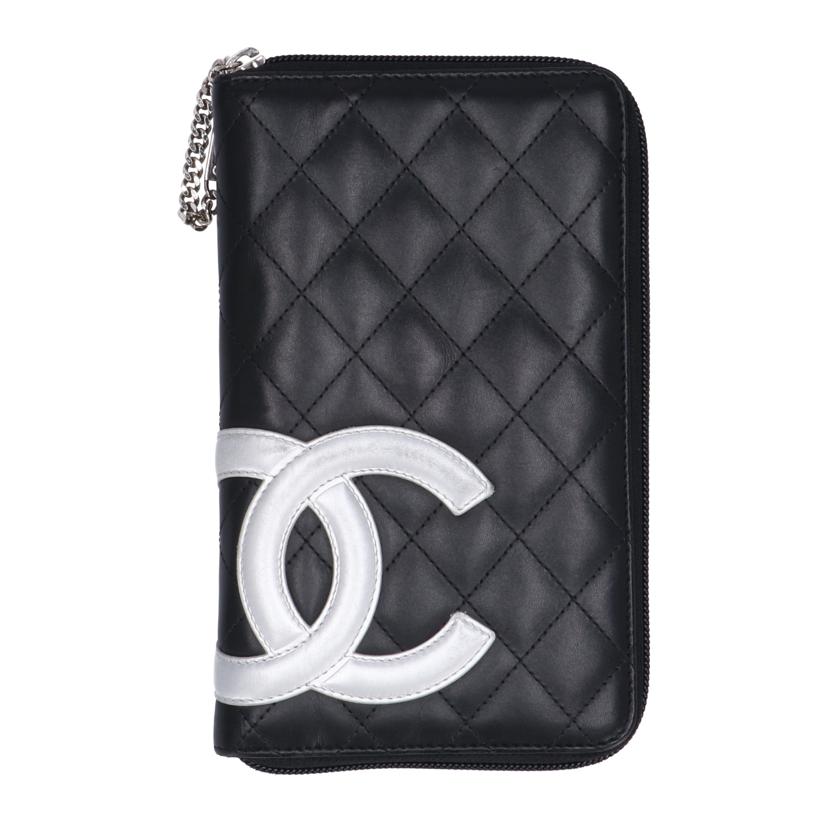 ＣＨＡＮＥＬ シャネル/カンボンラインオーガナイザーラウンド長財布／ブラック//154*****/ABランク/75