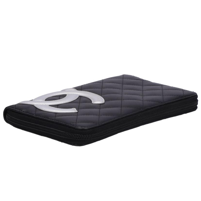 ＣＨＡＮＥＬ シャネル/カンボンラインオーガナイザーラウンド長財布／ブラック//154*****/ABランク/75