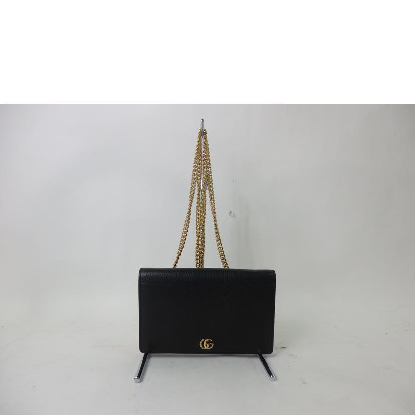 ＧＵＣＣＩ グッチ/ＧＧマーモントチェーンウォレット／黒/497985//493075/ABランク/84