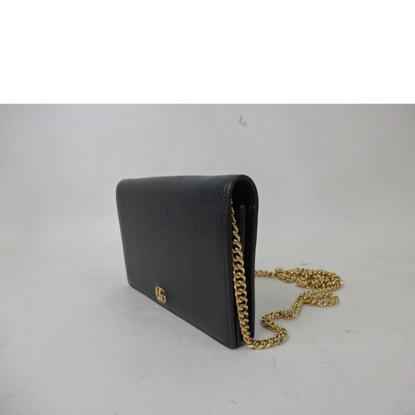 ＧＵＣＣＩ グッチ/ＧＧマーモントチェーンウォレット／黒/497985//493075/ABランク/84