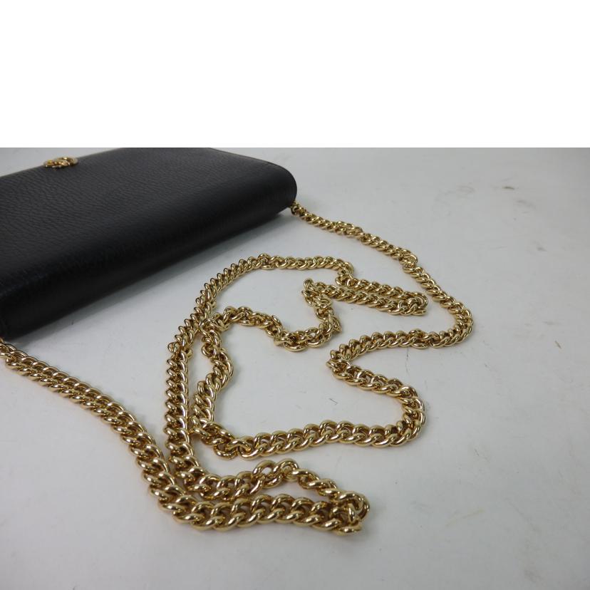 ＧＵＣＣＩ グッチ/ＧＧマーモントチェーンウォレット／黒/497985//493075/ABランク/84