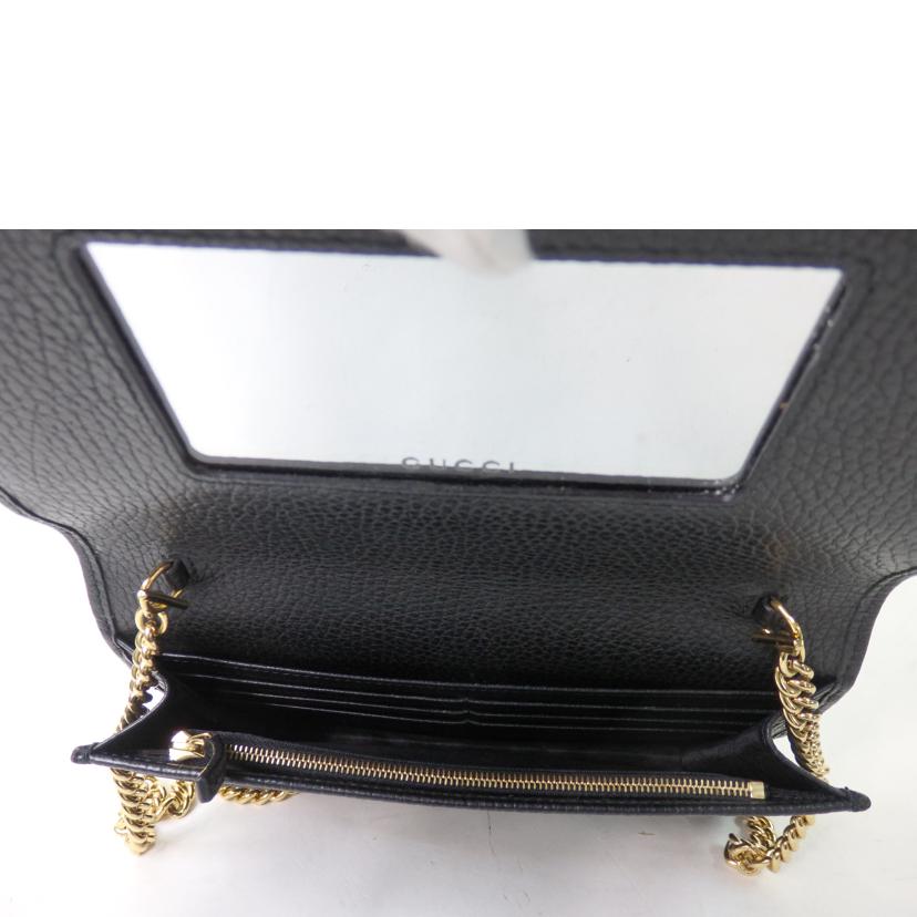 ＧＵＣＣＩ グッチ/ＧＧマーモントチェーンウォレット／黒/497985//493075/ABランク/84