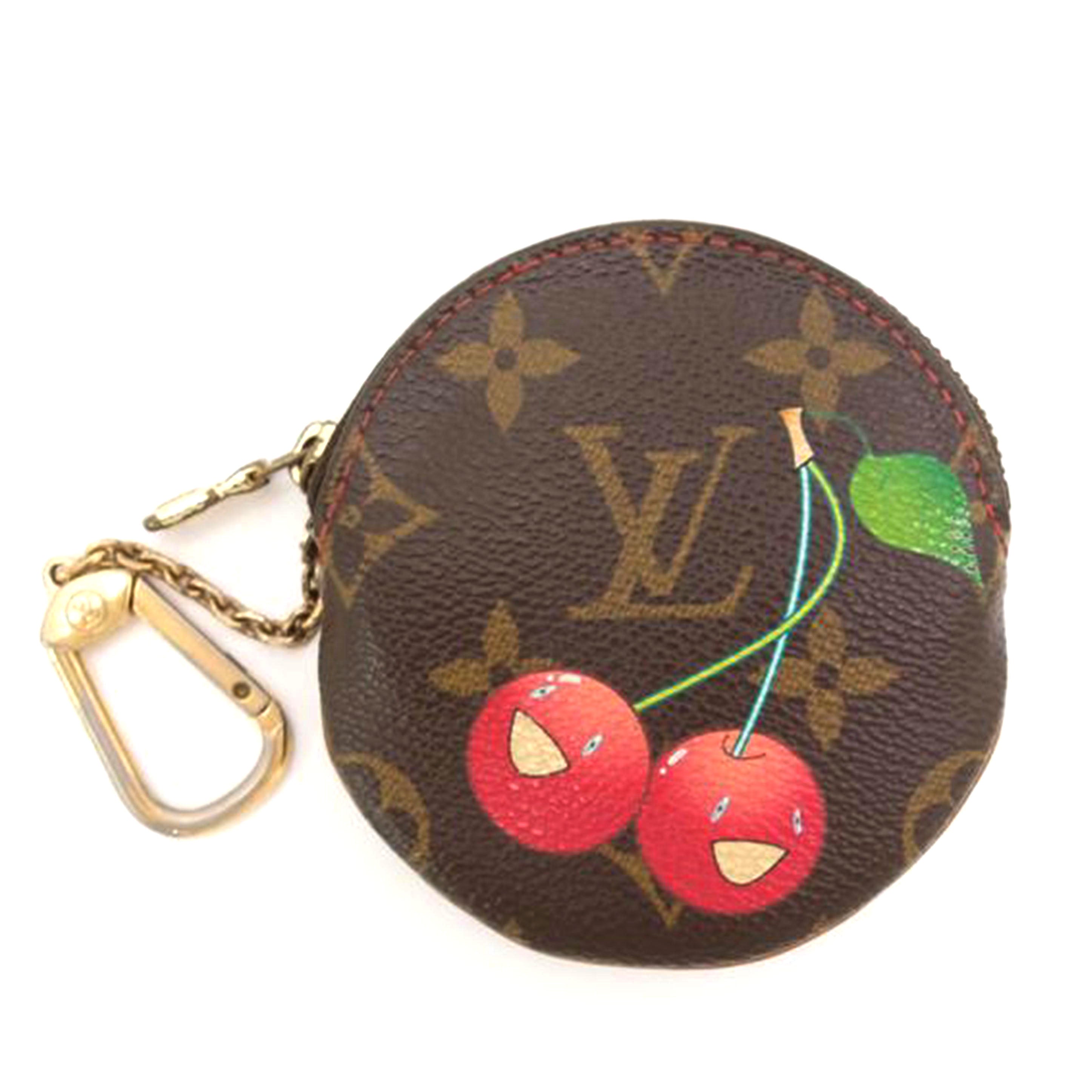 ＬＯＵＩＳ　ＶＵＩＴＴＯＮ ルイ・ヴィトン　コンケース　キーホルダー　丸型　ブラウン/ポルトモネ・ロン／モノグラム・チェリー/M95043//CT0045/Bランク/69