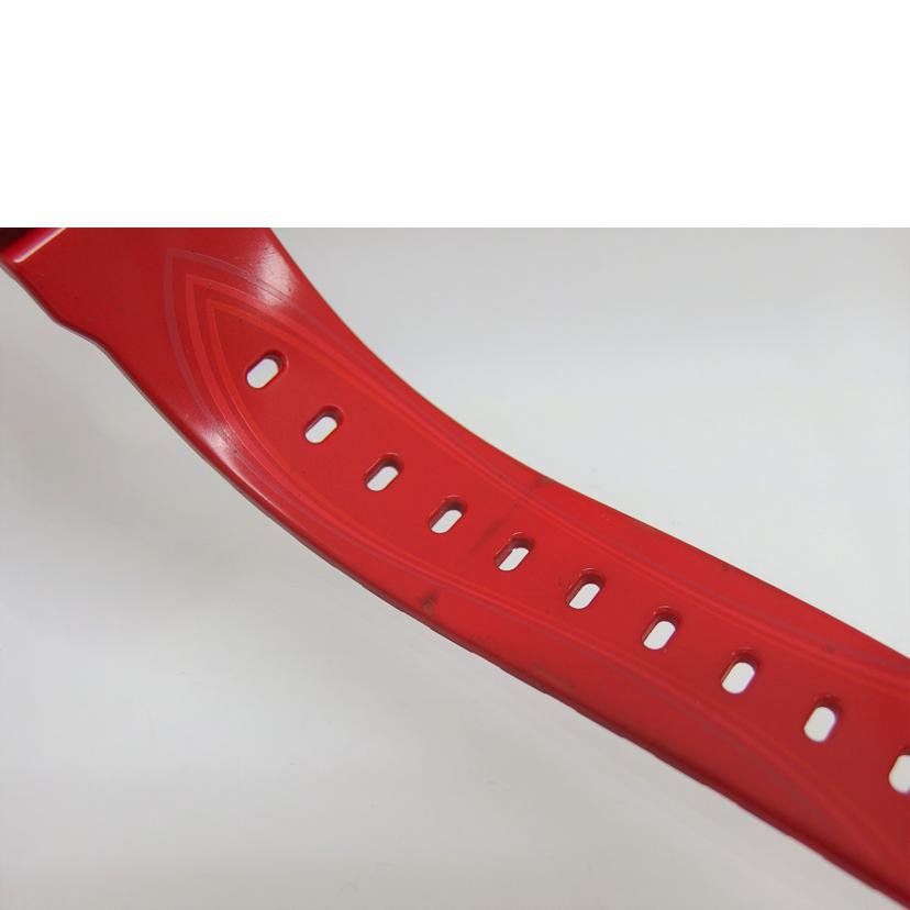 CASIO カシオ ジーショック スクエア レッド ラバー/時計