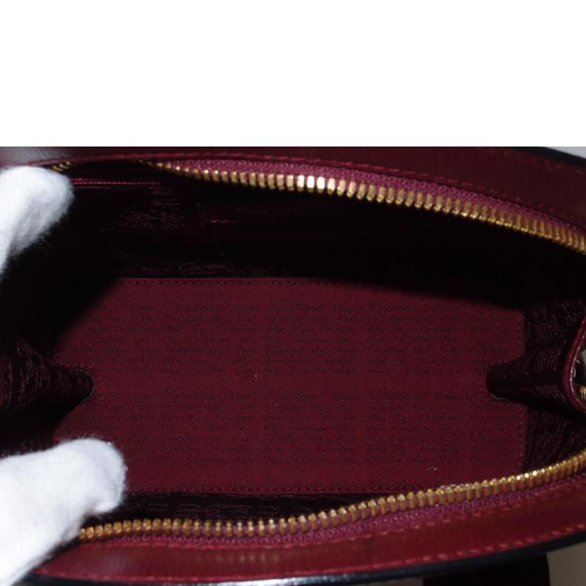 Ｃａｒｔｉｅｒ カルティエ　ハンドバッグ　手提げ　レディース/マストドゥカルティエ・レザーハンド／ボルドー//ABランク/69