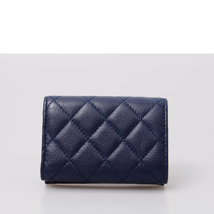 ＣＨＡＮＥＬ シャネル/ココマーク　マトラッセキャビアスキン　コンパクトウォレット//31306611/ABランク/76
