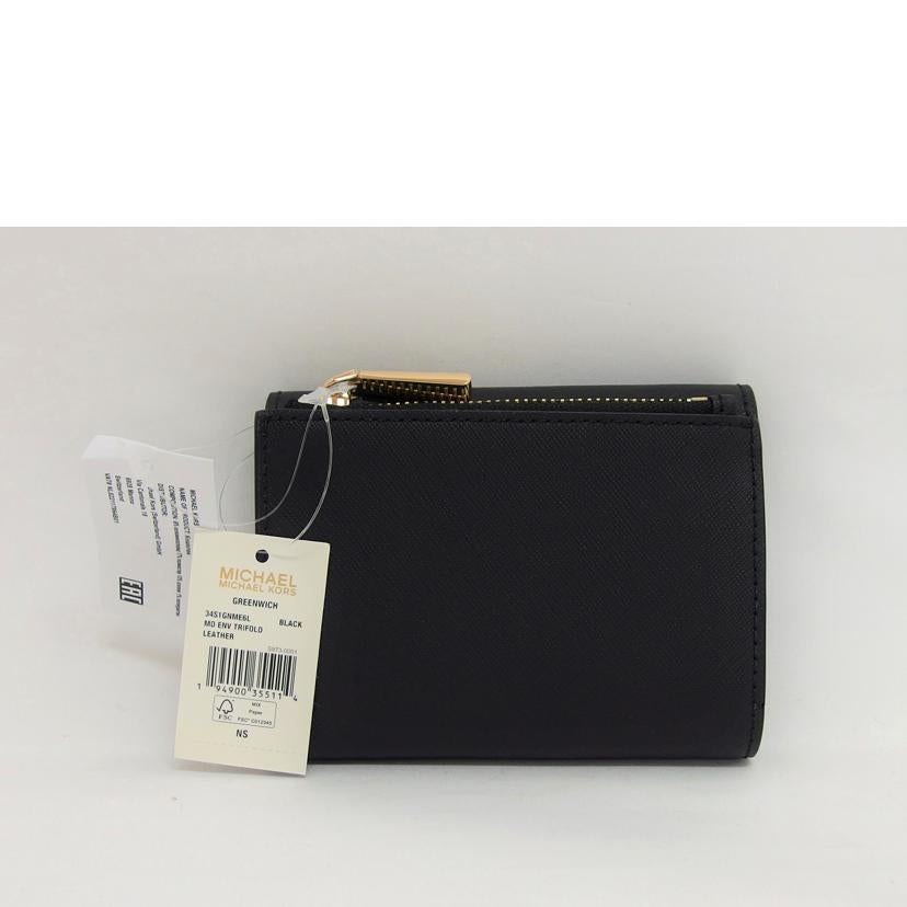 ＭＩＣＨＡＥＬ　ＫＯＲＳ マイケルコース/エンベローフプ／トライフォールド／三つ折りウォレット／ブラック/34S1GNME6L//SAランク/04