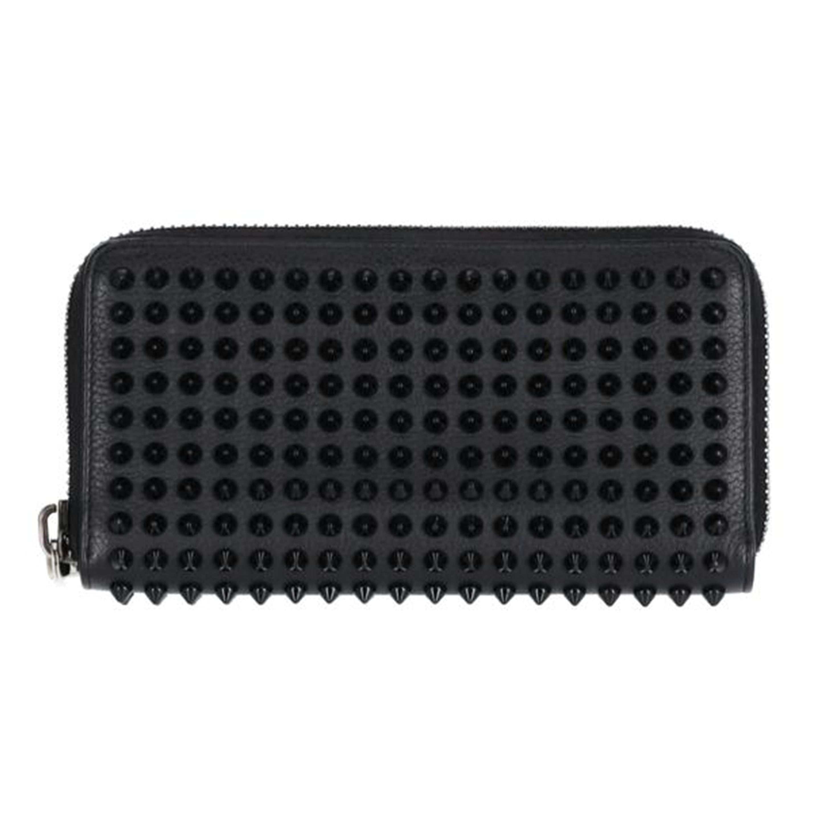 Ｃ．Ｌｏｕｂｏｕｔｉｎ クリスチャン.ルブタン　C.Louboutin　スパイクラウンドファスナー長財布　ブラック　メンズ/スパイクラウンドファスナー長財布//ABランク/37