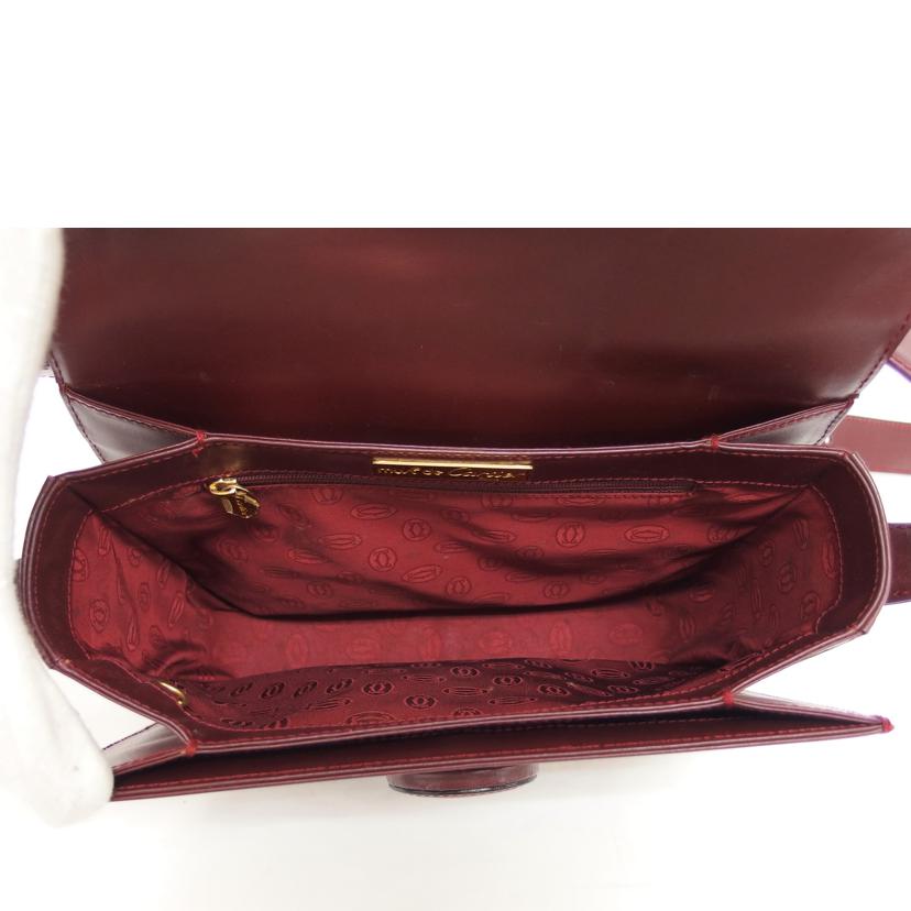 Ｃａｒｔｉｅｒ カルティエ/マストライン／ターンロックショルダーバッグ／ボルドー//Bランク/04