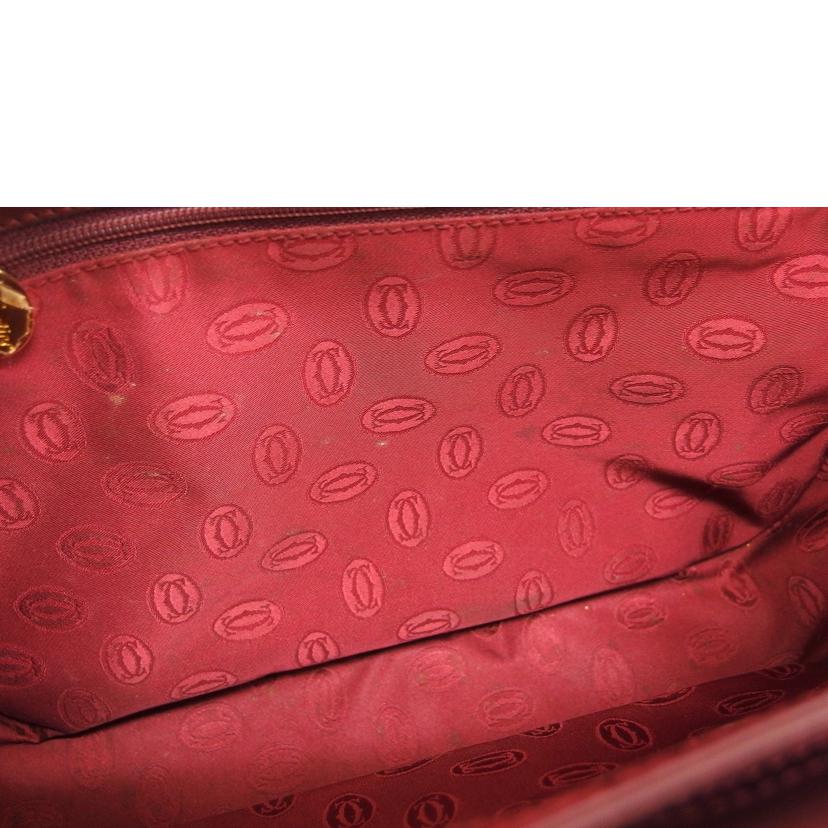 Ｃａｒｔｉｅｒ カルティエ/マストライン／ターンロックショルダーバッグ／ボルドー//Bランク/04