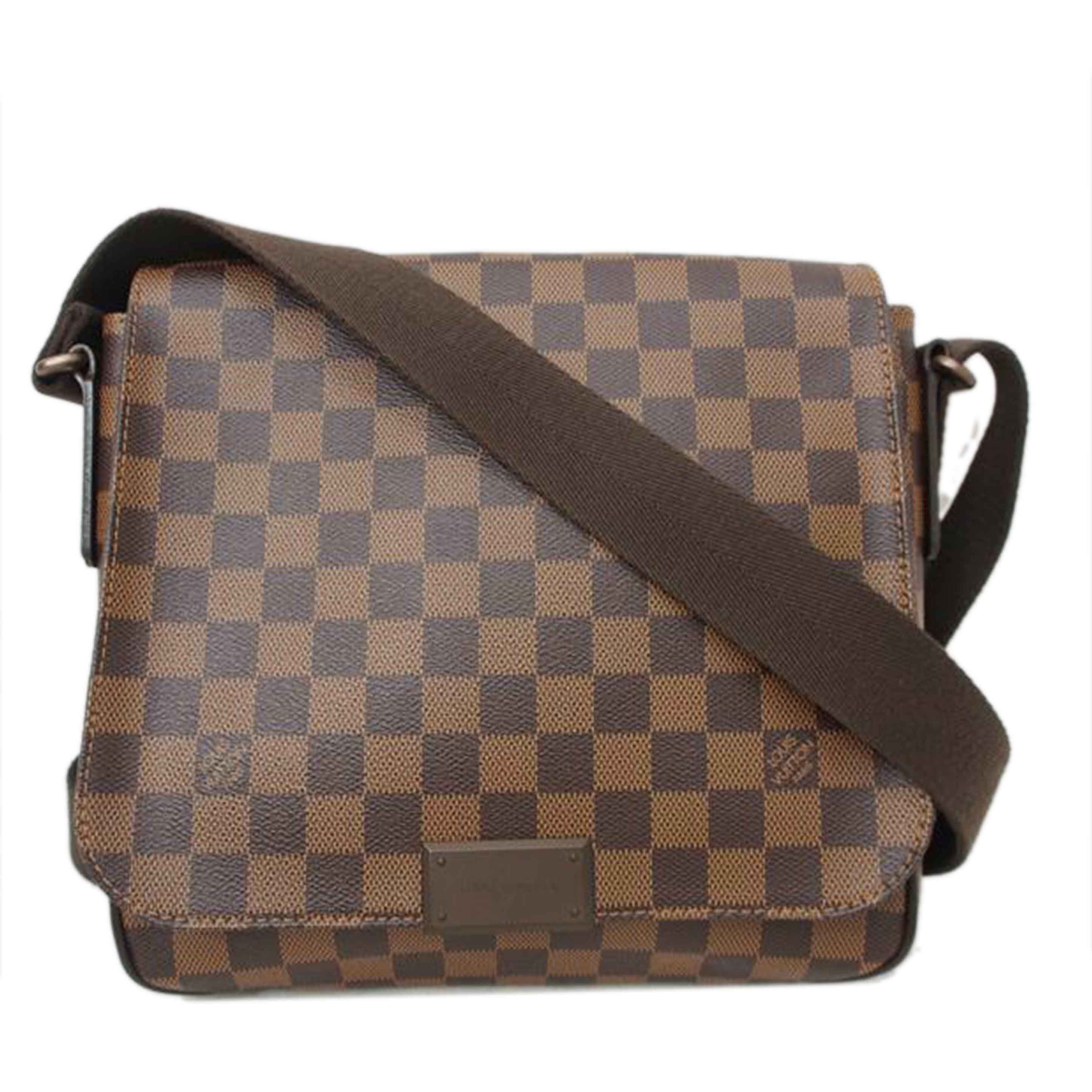 ＬＯＵＩＳ　ＶＵＩＴＴＯＮ ルイヴィトン ルイ・ヴィトン ビトン ダミエ・エベヌ 市松模様 ブラウン 茶 ショルダーバッグ ハンドバッグ トートバッグ ブラウン メンズ レディース 定番 人気 ＬＶ 斜め掛け 肩がけ/ディストリクトＰＭ／ダミエ／エベヌ/N41213//FL2***/Aランク/78