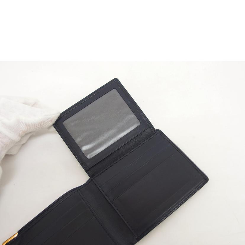 Ｃａｒｔｉｅｒ カルティエ/サフィアライン／レザー二つ折り財布／札・カード入れ／ネイビー//Bランク/04
