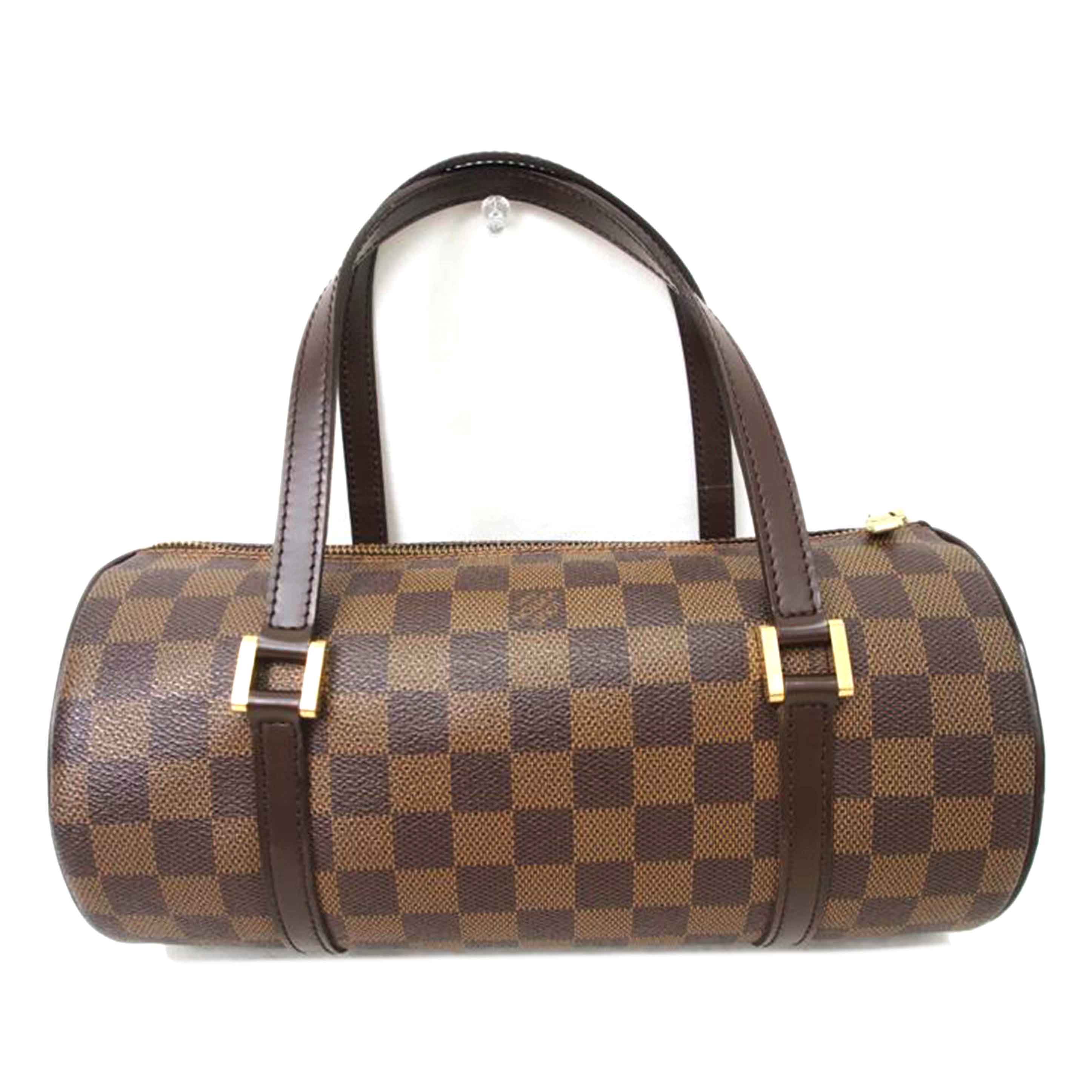 ＬＯＵＩＳ　ＶＵＩＴＴＯＮ ルイヴィトン ルイ・ヴィトン ビトン ダミエ・エベヌ 市松模様 ブラウン 茶 ショルダーバッグ ハンドバッグ トートバッグ ブラウン メンズ レディース 定番 人気 ＬＶ 斜め掛け 肩がけ/パピヨン２６／ダミエ／エベヌ/N51304//DU0***/Bランク/78