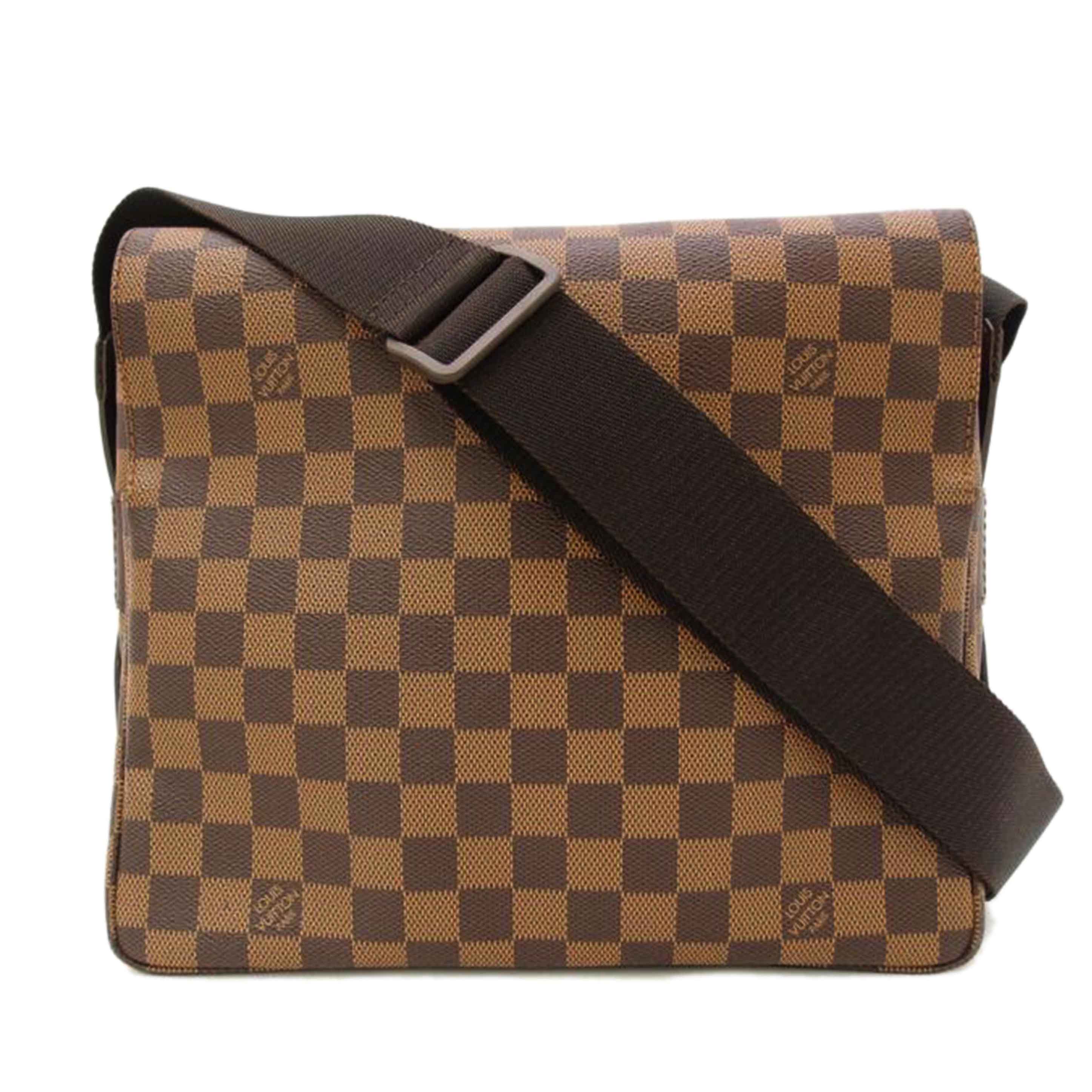 ＬＯＵＩＳ　ＶＵＩＴＴＯＮ ルイヴィトン ルイ・ヴィトン ビトン 市松模様 ブラウン 茶 ショルダーバッグ  メンズ レディース 定番 人気 ＬＶ 斜め掛け 肩がけ/ナヴィグリオ／ダミエ・エベヌ/N45255//SR1***/Aランク/69