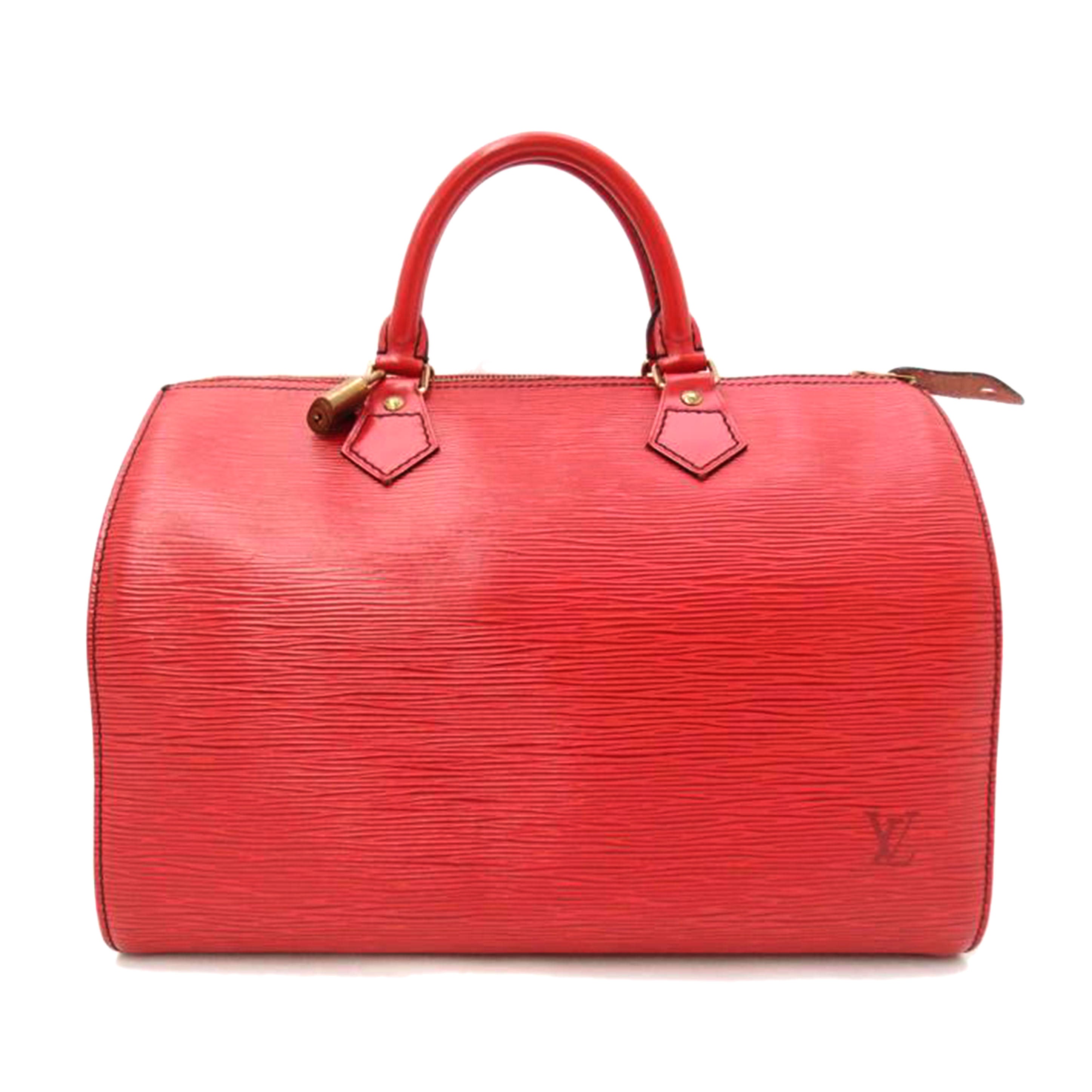 ＬＯＵＩＳ　ＶＵＩＴＴＯＮ ルイヴィトン　ビトン　ハンドバック　ボストンバック　赤　レディース　定番　人気　LV/スピーディ３０／エピ／カスティリアンレッド/M43007//VI0***/Aランク/69