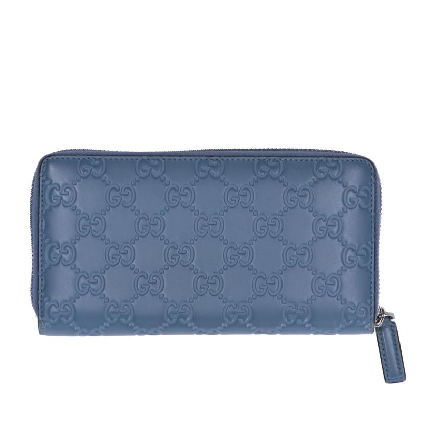 ＧＵＣＣＩ グッチ/ラウンドジップ長財布／ブルー系/307987･2091//Aランク/75