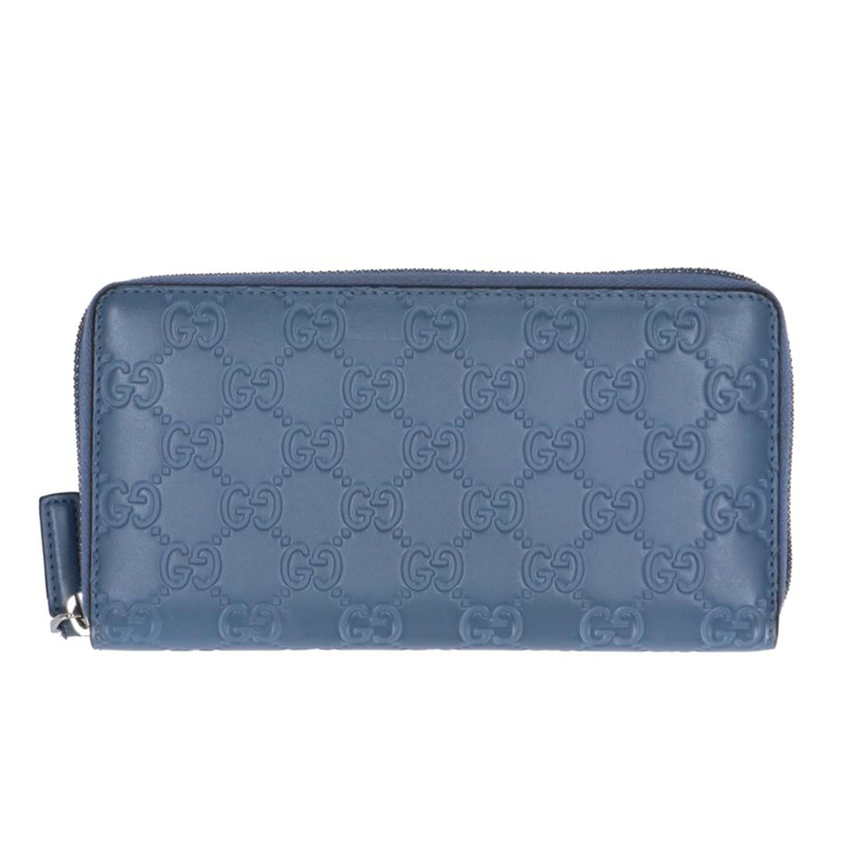 ＧＵＣＣＩ グッチ/ラウンドジップ長財布／ブルー系/307987･2091//Aランク/75