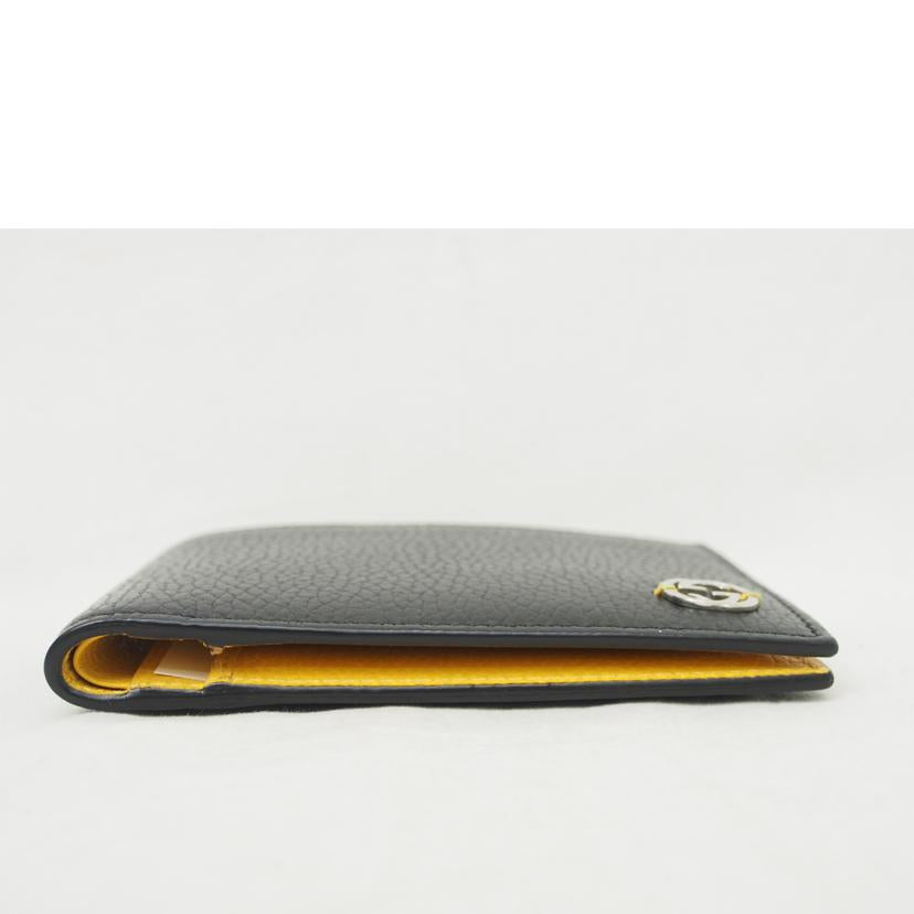 ＧＵＣＣＩ ｸﾞｯﾁ/インターロッキングＧ／レザー／２つ折り財布/611229//203887/Aランク/78