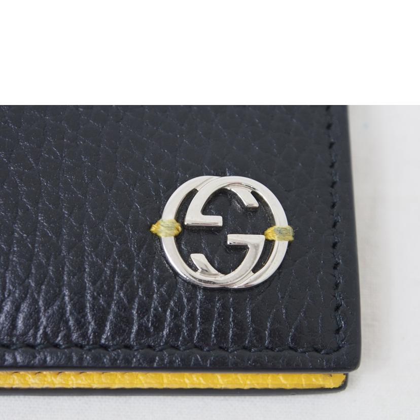ＧＵＣＣＩ ｸﾞｯﾁ/インターロッキングＧ／レザー／２つ折り財布/611229//203887/Aランク/78