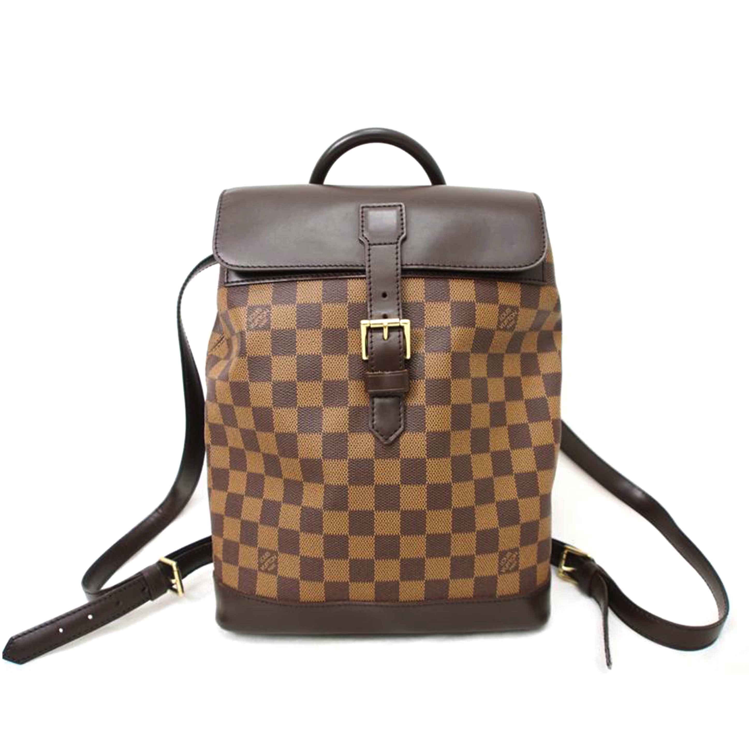 ＬＯＵＩＳ　ＶＵＩＴＴＯＮ ルイヴィトン ルイ・ヴィトン ビトン ダミエ・エベヌ 市松模様 ブラウン 茶 廃盤 リュック バックパック ショルダーバッグ ハンドバッグ トートバッグ ブラウン メンズ レディース 定番 人気 ＬＶ 斜め掛け 肩がけ/ソーホー／ダミエ／エベヌ/N51132//TH0***/Aランク/78