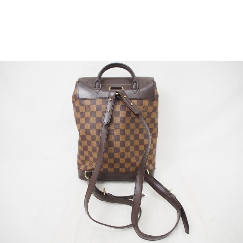 ＬＯＵＩＳ　ＶＵＩＴＴＯＮ ルイヴィトン ルイ・ヴィトン ビトン ダミエ・エベヌ 市松模様 ブラウン 茶 廃盤 リュック バックパック ショルダーバッグ ハンドバッグ トートバッグ ブラウン メンズ レディース 定番 人気 ＬＶ 斜め掛け 肩がけ/ソーホー／ダミエ／エベヌ/N51132//TH0***/Aランク/78