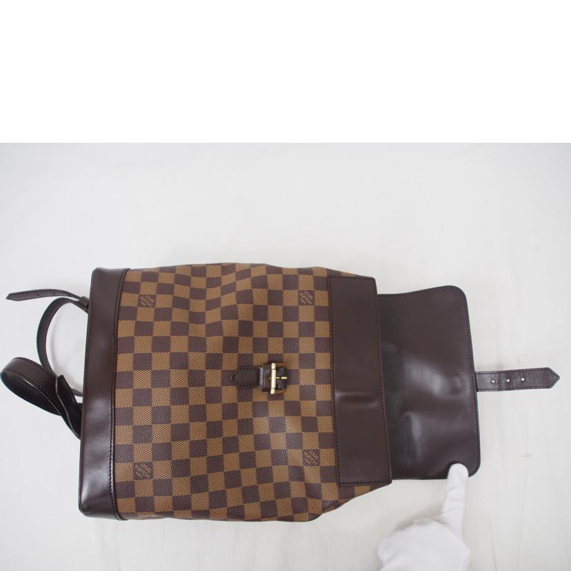 ＬＯＵＩＳ　ＶＵＩＴＴＯＮ ルイヴィトン ルイ・ヴィトン ビトン ダミエ・エベヌ 市松模様 ブラウン 茶 廃盤 リュック バックパック ショルダーバッグ ハンドバッグ トートバッグ ブラウン メンズ レディース 定番 人気 ＬＶ 斜め掛け 肩がけ/ソーホー／ダミエ／エベヌ/N51132//TH0***/Aランク/78