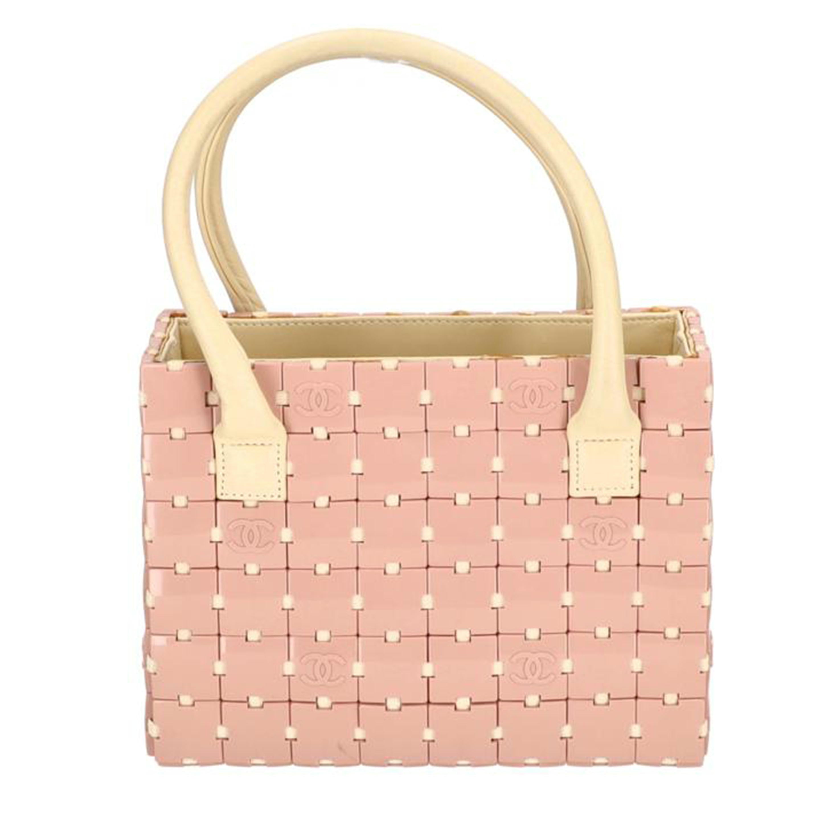 ＣＨＡＮＥＬ シャネル/パズルバッグ　ハンドバッグ／ピンク×ベージュ//6776072/Bランク/75