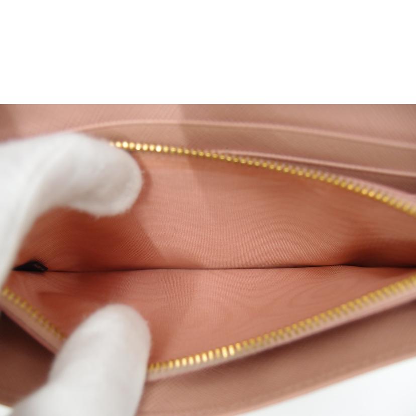 ＰＲＡＤＡ プラダ/サフィアーノリボン・ツインホック長財布／ピンク/1MH132//64/ABランク/69