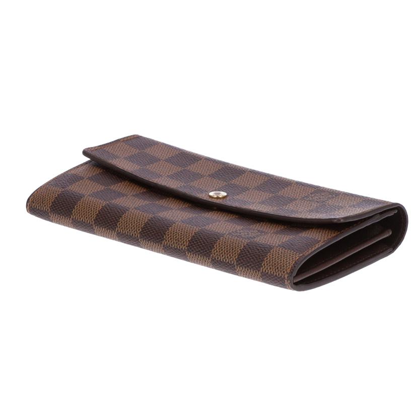 ＬＯＵＩＳ　ＶＵＩＴＴＯＮ ルイ・ヴィトン/ポルトフォイユ・サラ／ダミエ／エベヌ/N61726//CA1015/Bランク/75