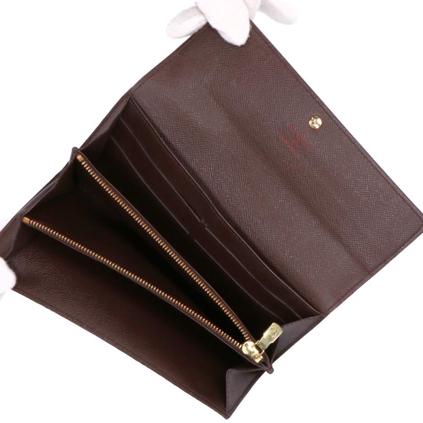 ＬＯＵＩＳ　ＶＵＩＴＴＯＮ ルイ・ヴィトン/ポルトフォイユ・サラ／ダミエ／エベヌ/N61726//CA1015/Bランク/75