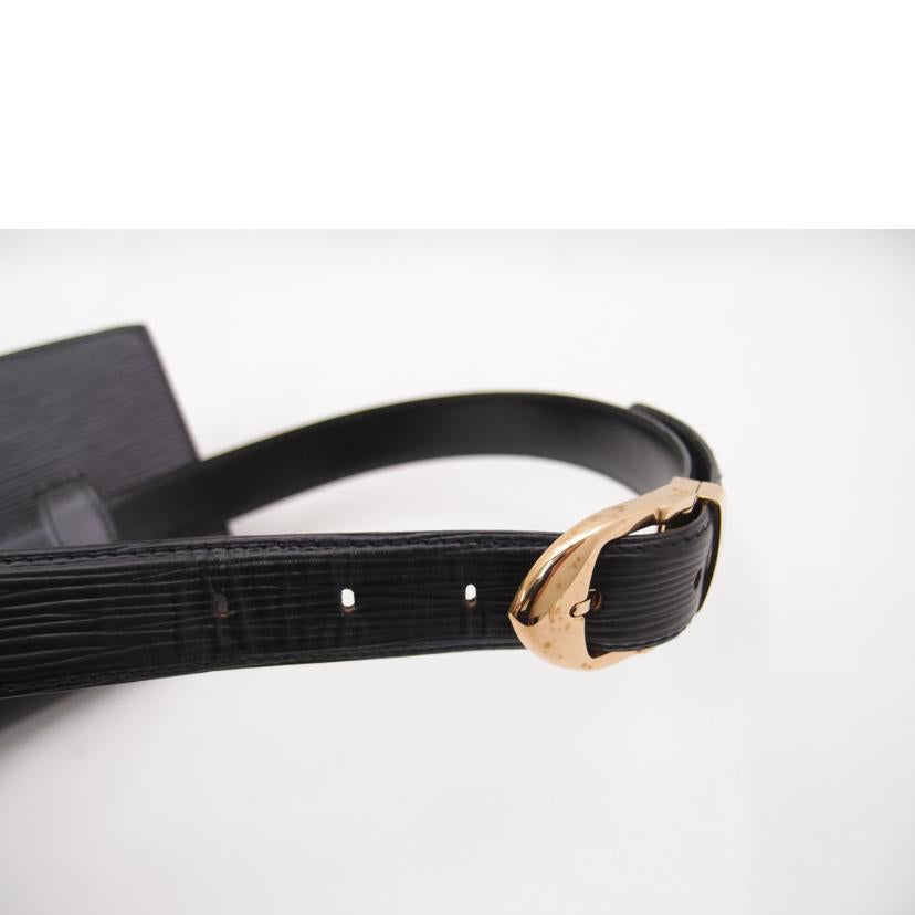 ＬＯＵＩＳ　ＶＵＩＴＴＯＮ ルイヴィトン　ビトン　ウエストポーチ　ヒップバック　黒　レディース　レザー　/ティルシット／エピ／ノワール/M52602//VI0***/Aランク/69
