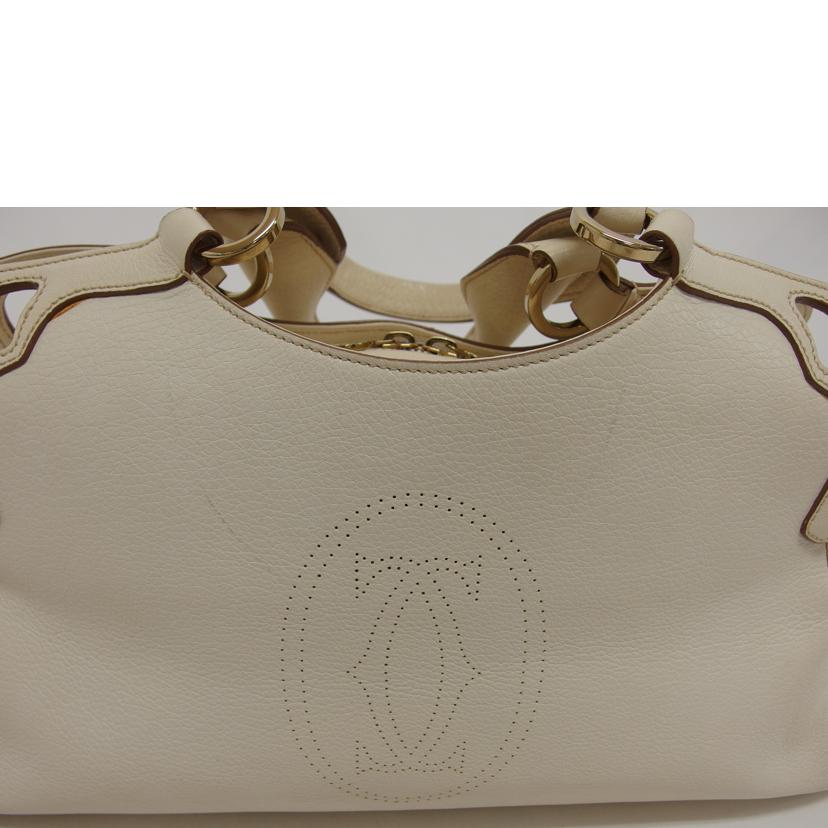 Ｃａｒｔｉｅｒ　 カルティエ/マルチェロ／ハンドバッグ／アイボリー//Bランク/04