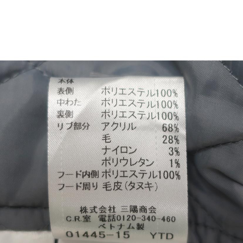 ＢＵＲＢＥＲＲＹ　ＢＬＵＥ　ＬＡＢＥＬ バーバリーブルーラベル/モッズコート　ファー付きコート／サイズ３６　約Ｓサイズ相当／グレー/FRT13-645-08//Bランク/65